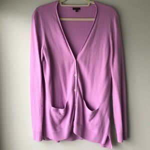 Lavender Talbots Cardigan with Pockets